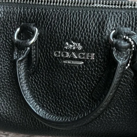 Coach Black Leather Handbag - Picture 3 of 5